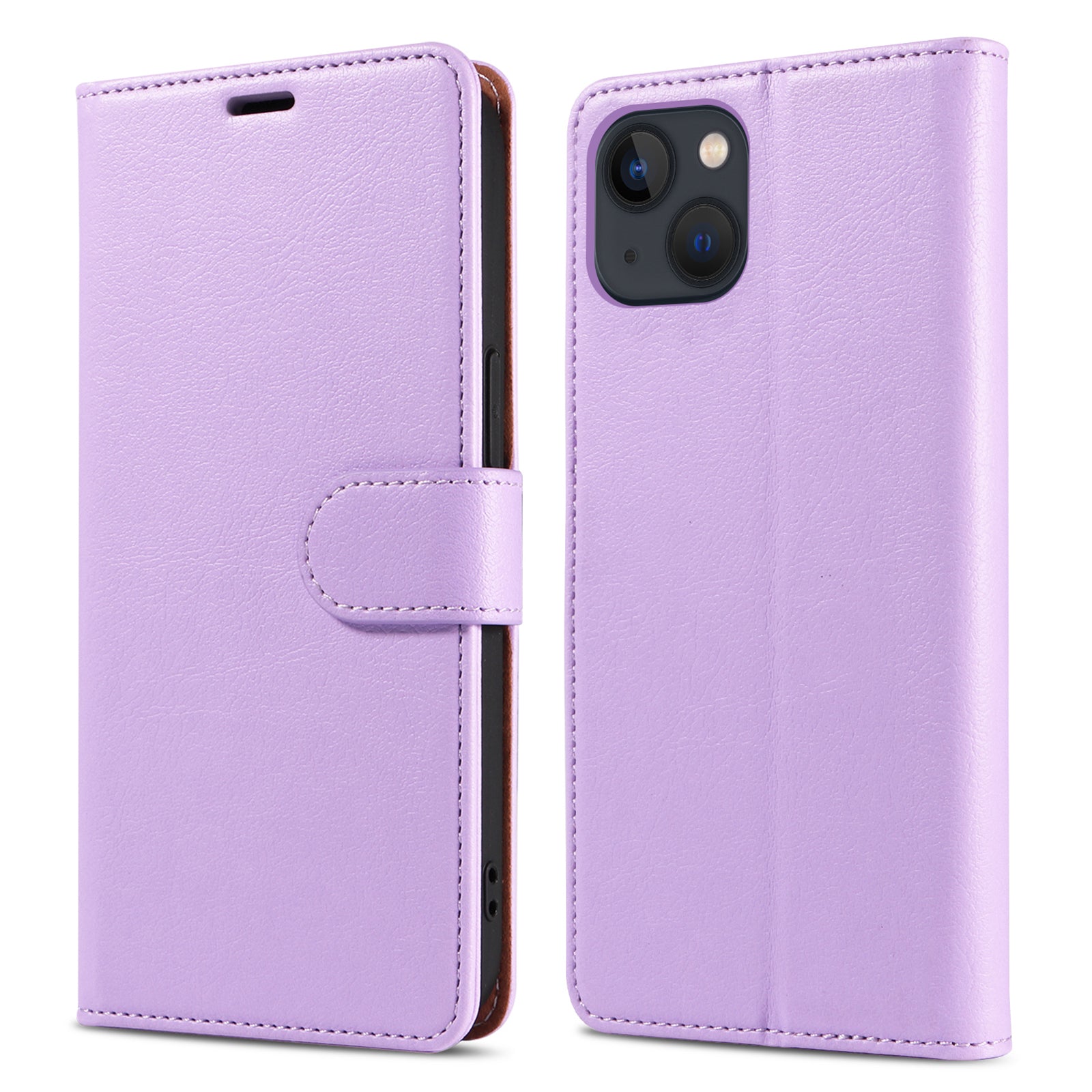For iPhone 13 6.1 inch Wallet Phone Case PU Leather RFID Blocking Stand Magnetic Clasp Phone Cover For iPhone 13 6.1 inch Wallet Phone Case PU Leather RFID Blocking Stand Magnetic Clasp Phone Cover